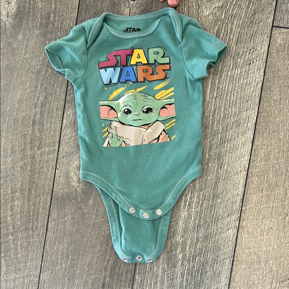 Star Wars Baby Yoda Green Onesie